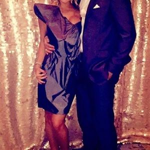 Robert Rodriguez cocktail one shoulder dress